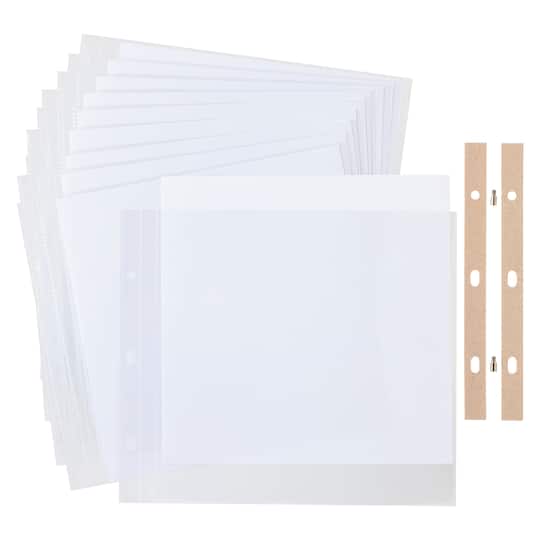 12 Packs: 10 ct. (120 total) 8&#x22; x 8&#x22; Scrapbook Album Refill by Recollections&#x2122;